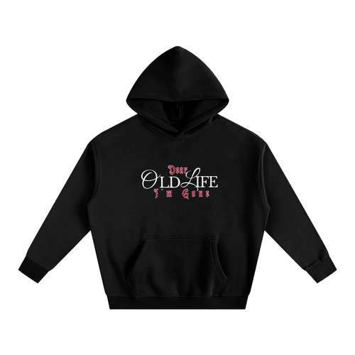 *EXCLUSIVE* Oversize "Dear Old Life" Hoodie - Black